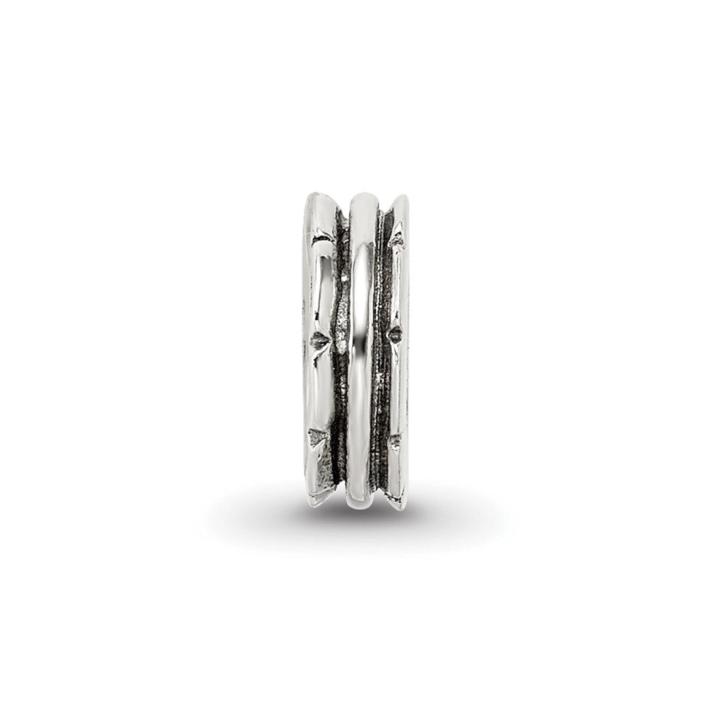 Sterling Silver Reflections Grooved Spacer Bead