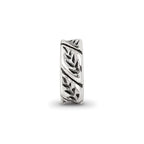 Sterling Silver Reflections Leaf Design Spacer Bead