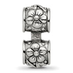 Sterling Silver Reflections Floral Connector Bead