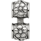 Sterling Silver Reflections Floral Connector Bead