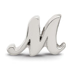 Sterling Silver Reflections Letter M Script Bead