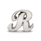 Sterling Silver Reflections Letter R Script Bead