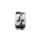 Sterling Silver Reflections Letter U Message Bead