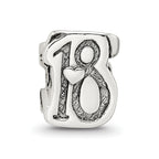 Sterling silver Reflections Sweet 18 Bead