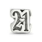 Sterling silver Reflections Sweet 21 Bead