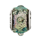 Sterling Silver Reflections Purple Dichroic Glass Bead