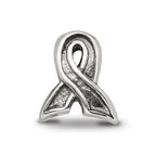 Sterling Silver Reflections Awareness Ribbon Bead