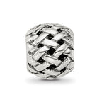 Sterling Silver Reflections Basketweave Bali Bead