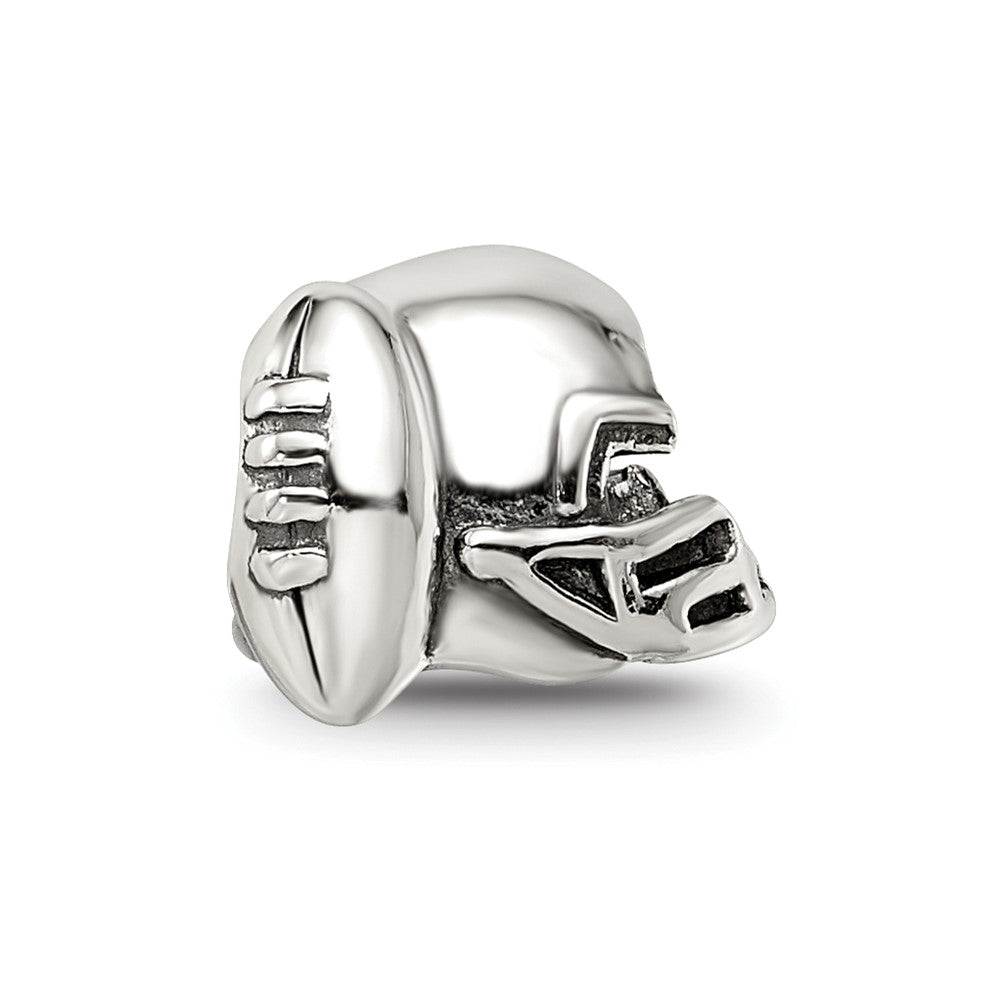 Sterling Silver Reflections Football Helmet Bead
