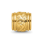 Sterling Silver Gold-plated Reflections Floral Bead