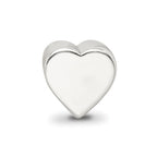 Sterling Silver Reflections Heart Shape Bead