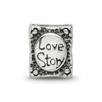 Sterling Silver Reflections Love Story Book Bead