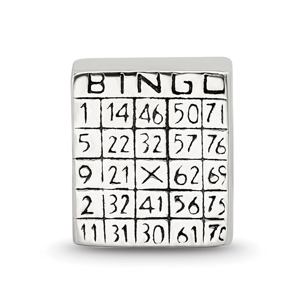 Sterling Silver Reflections Bingo Card Bead