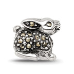 Sterling Silver Reflections Marcasite Rabbit Bead