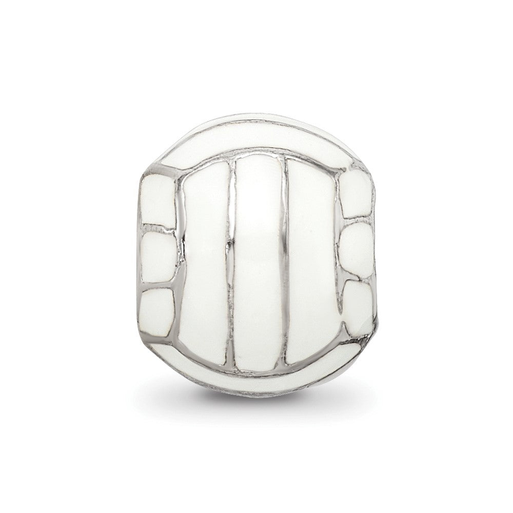 Sterling Silver Reflections Enameled Volleyball Bead