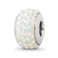 Sterling Silver Reflections Cream Full Preciosa Crystal Bead