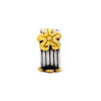 Sterling Silver & 14k Reflections Floral Bead