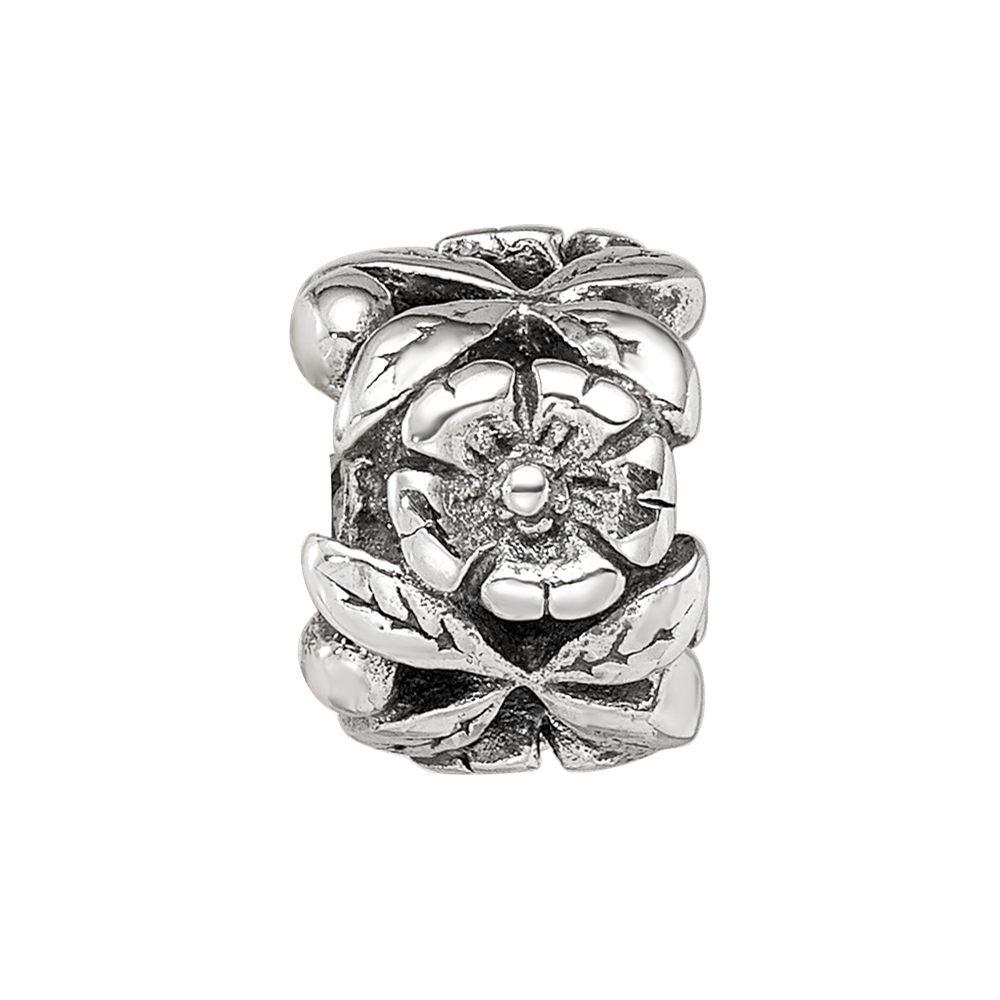 Sterling Silver Reflections Floral Bead