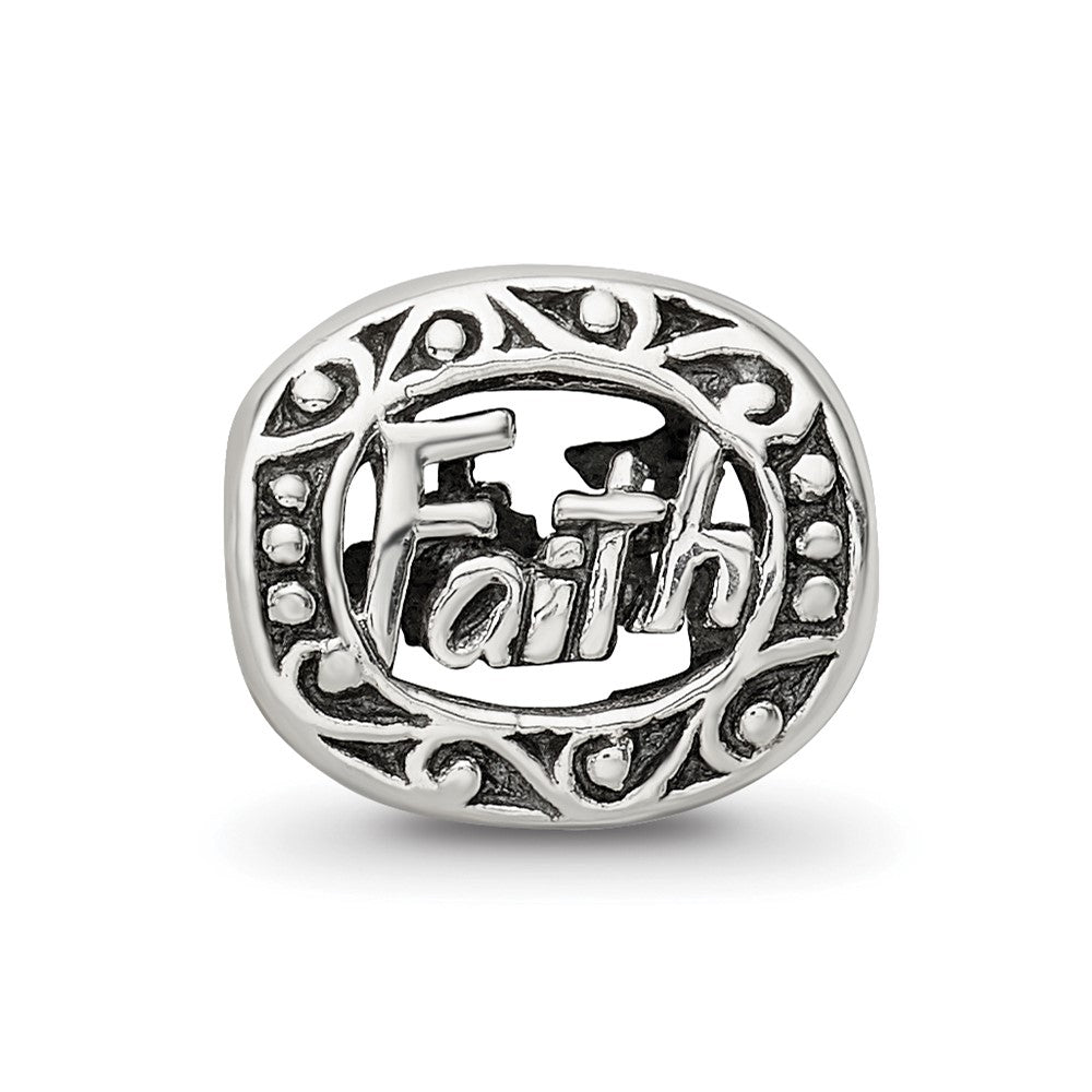 Sterling Silver Reflections Faith Bead