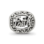Sterling Silver Reflections Faith Bead