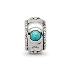Sterling Silver Reflections Turquoise Bead