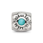 Sterling Silver Reflections Turquoise Bead