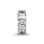 Sterling Silver Reflections CZ Bead