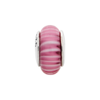 Sterling Silver Reflections Hand-blown Glass Bead