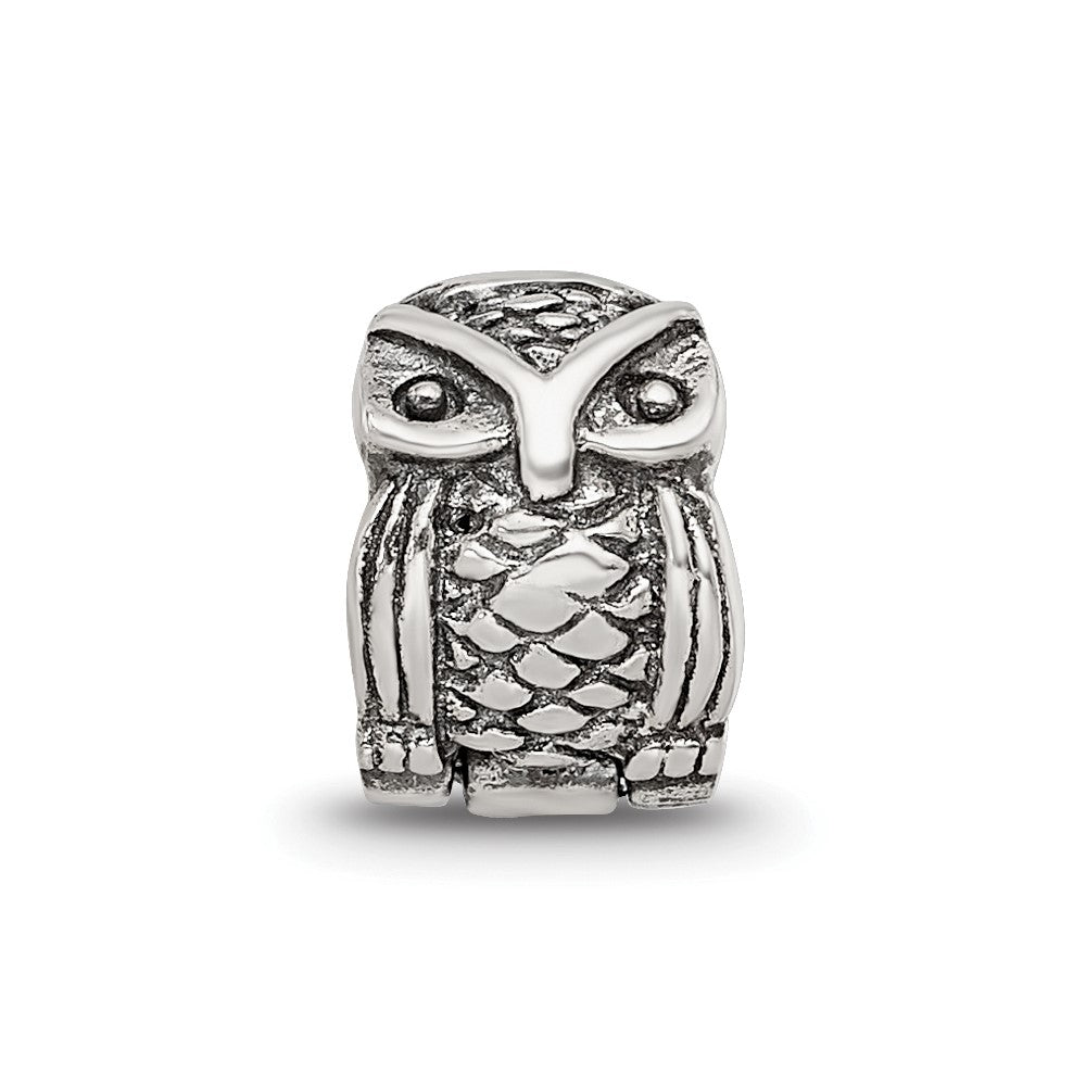 Sterling Silver Reflections Kids Owl Clip Bead