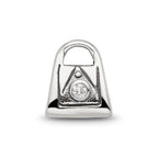 Sterling Silver Reflections Kids CZ Handbag Bead